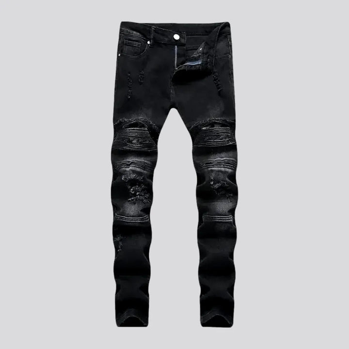 Mid-waist Stylish Biker Men's Jeans | Jeans4you.shop