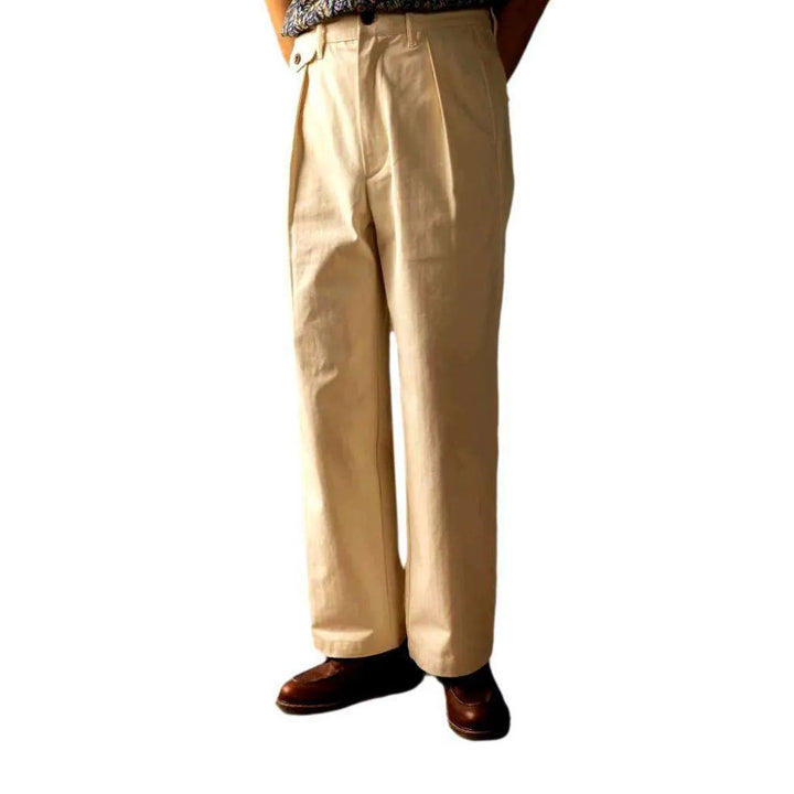 Monochrome chino men's denim pants