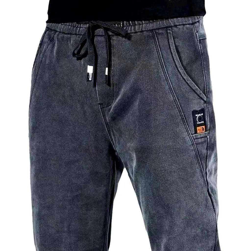 Monochrome men's denim pants