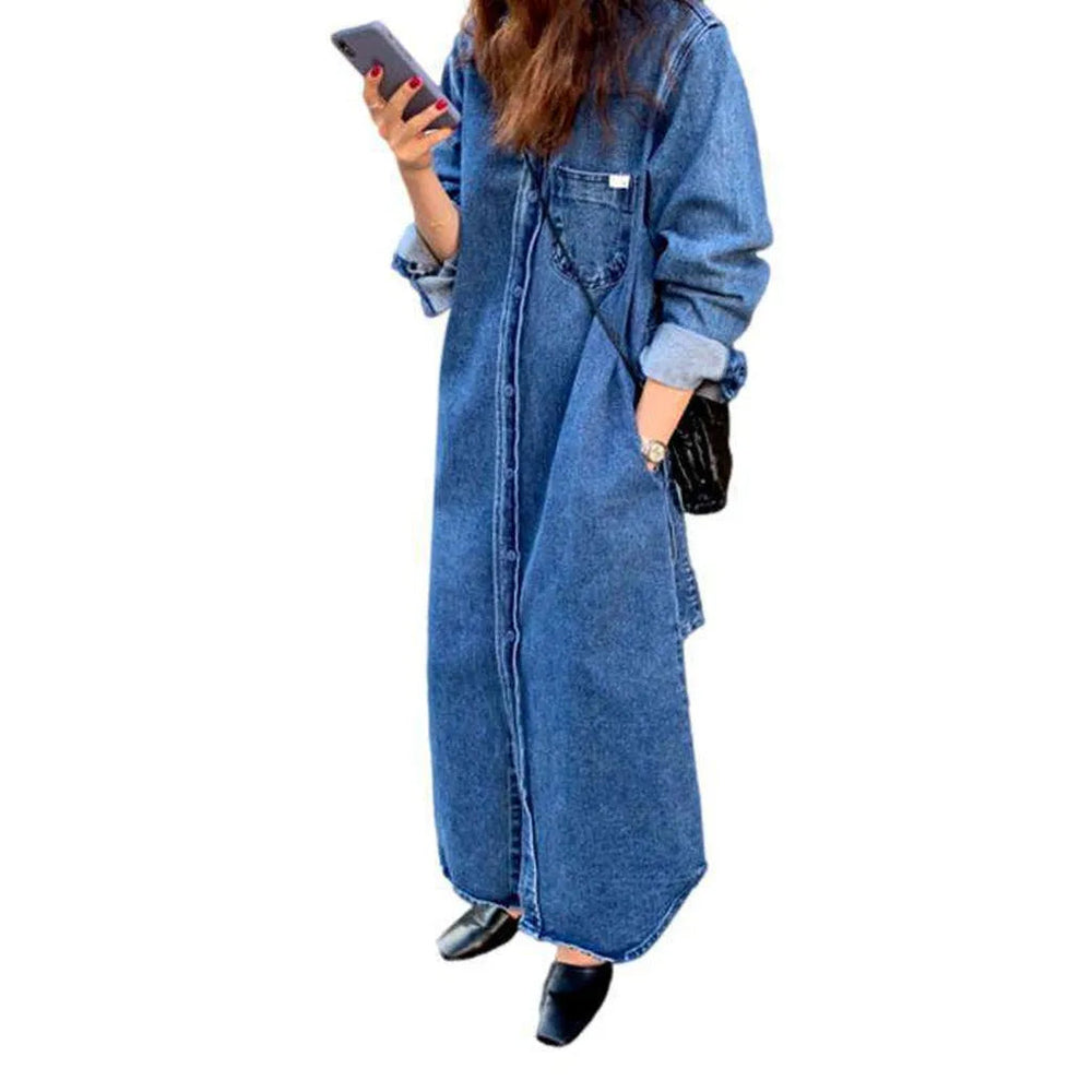 Nineties Medium Jeans Dress - Blue