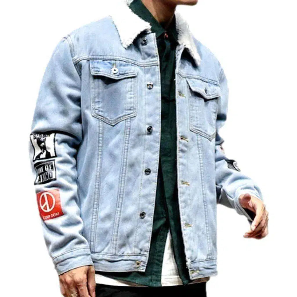 American-Style Patched Denim Jacket - 2023 Spring – Jeans4you.shop