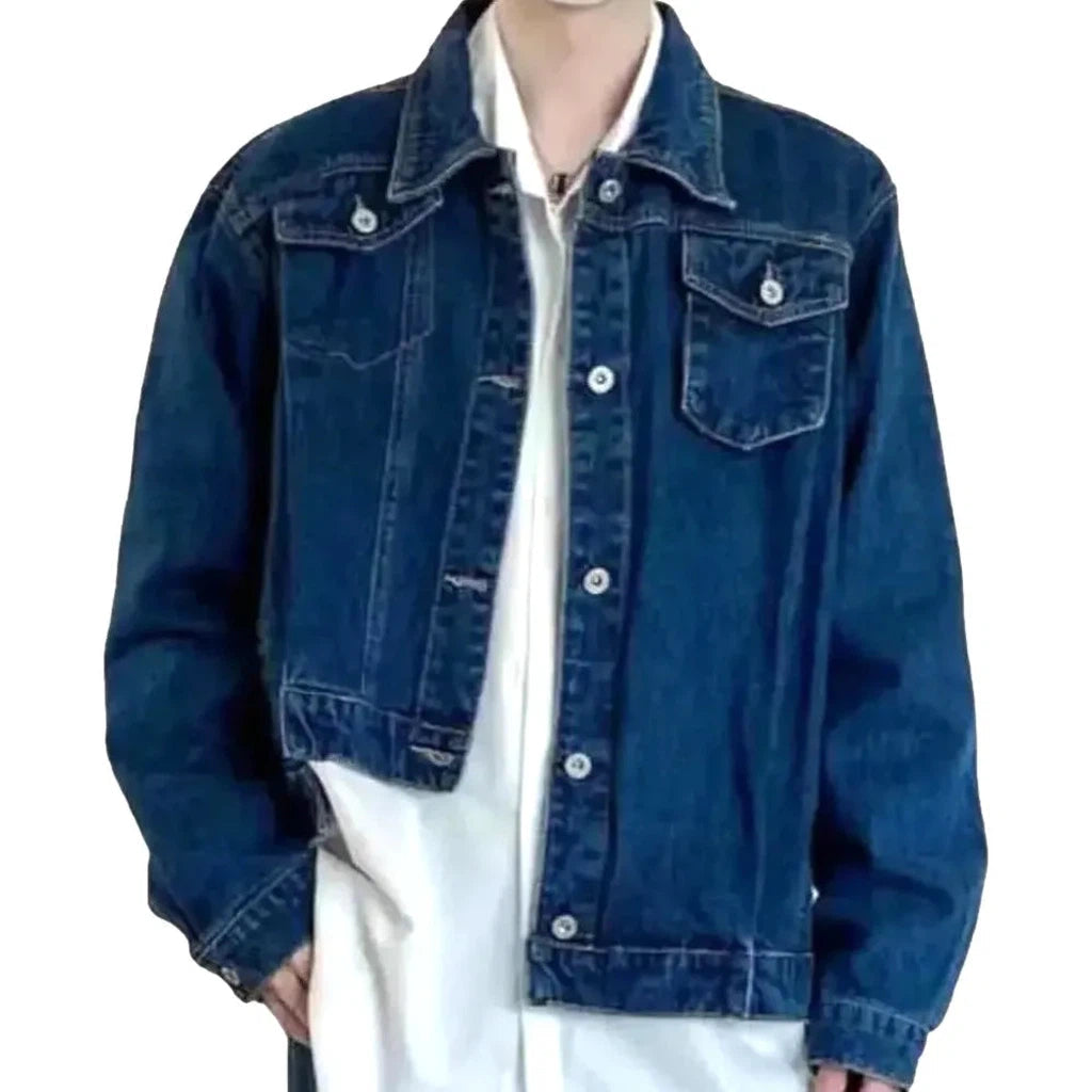 Oversized 90s denim jacket
 for men