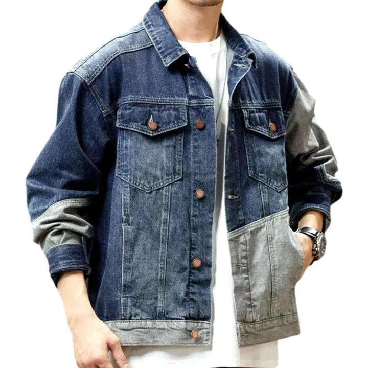 Oversized fashion men's jean jacket