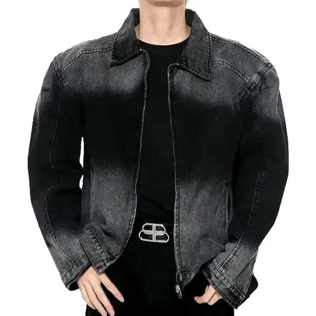 Oversized vintage denim jacket
 for men