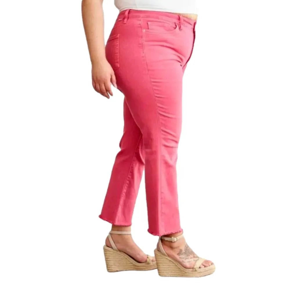 Plus-size women's color jeans