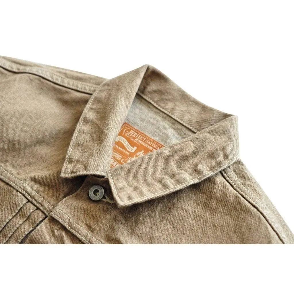 Premium sand color jeans jacket