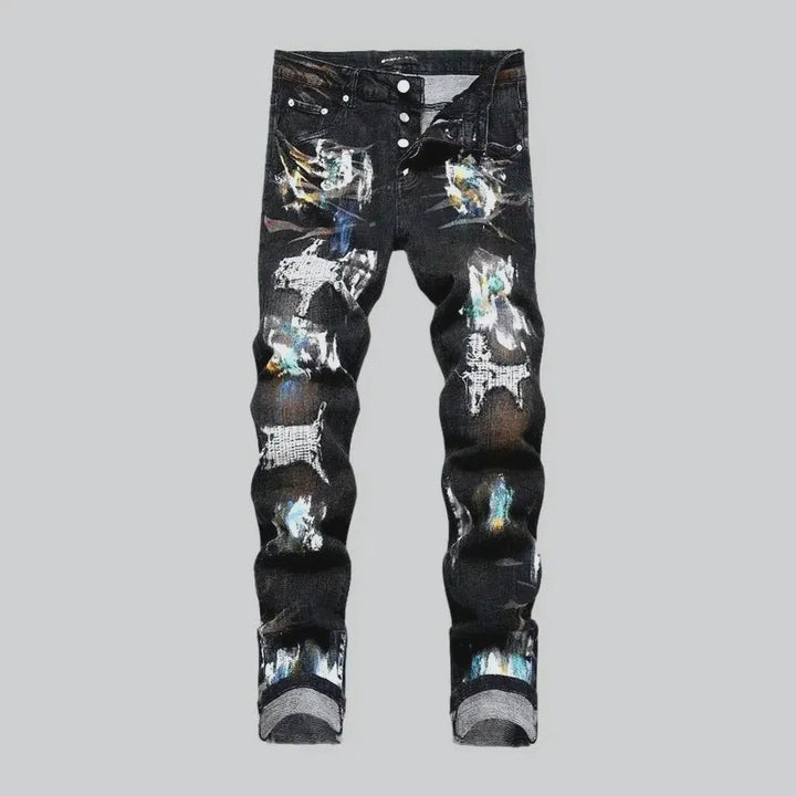 Painted men's jeans | Jeans4you.shop