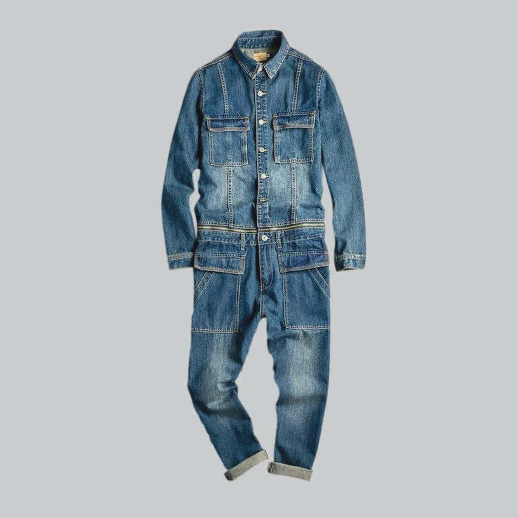 Detachable men's jeans overall | Jeans4you.shop