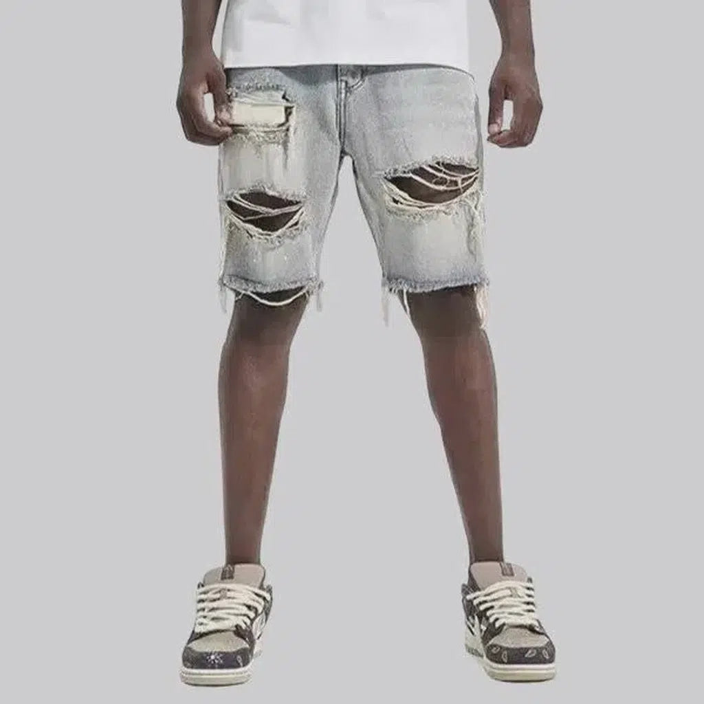 Baggy mid-waist jeans shorts
 for men | Jeans4you.shop