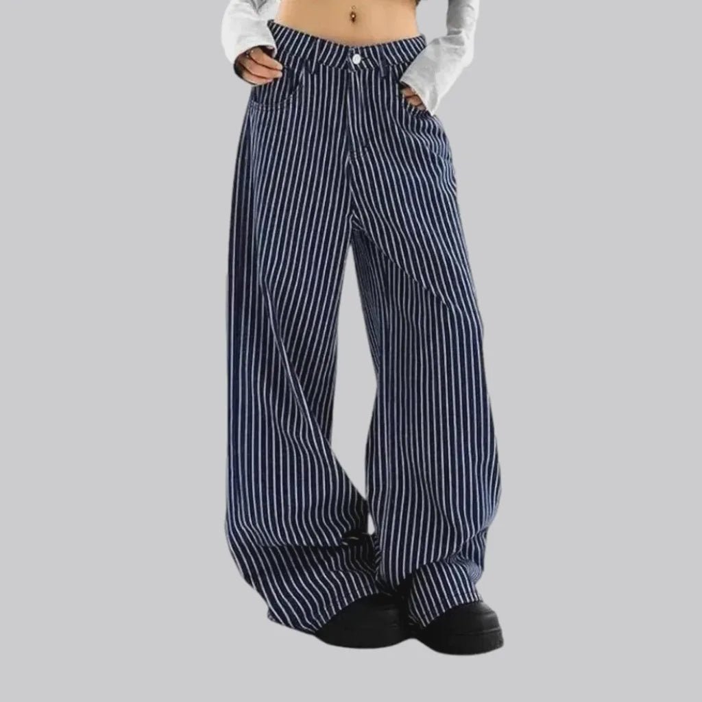 Fashionable striped women's jeans pants | Jeans4you.shop