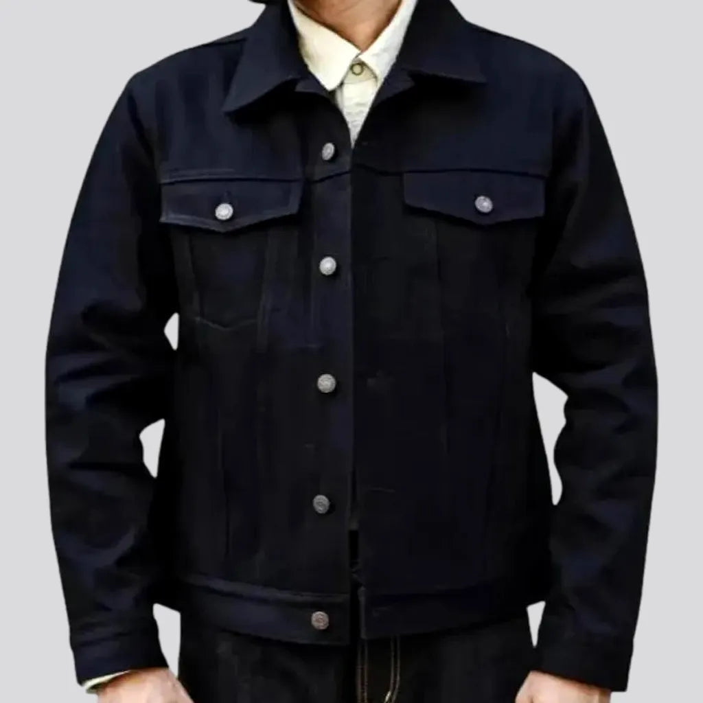 Regular Fit Single Color Men's Denim Jacket | Jeans4you.shop