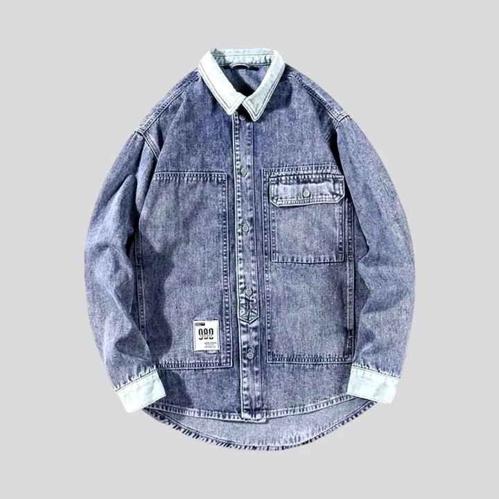 Retro Extra-large Men's Denim Jacket | Jeans4you.shop