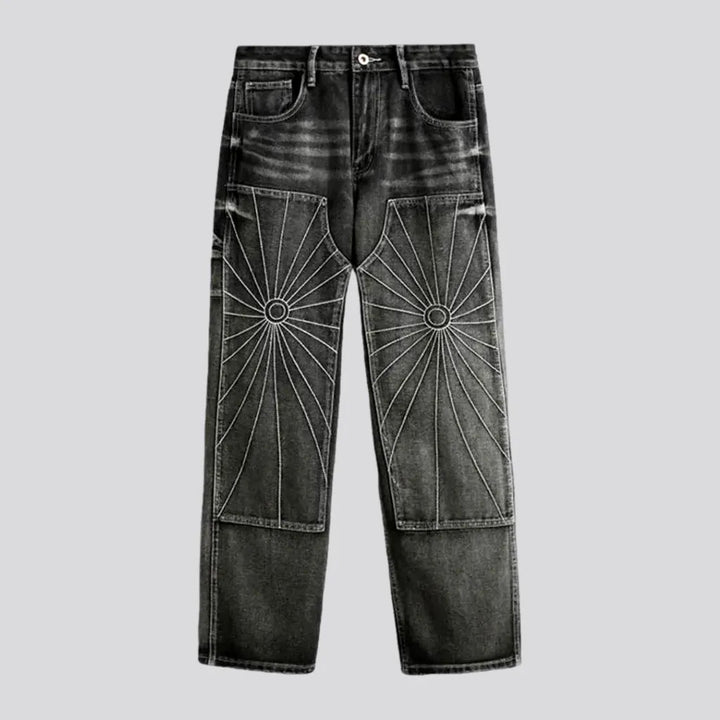 Retro Needlework Fit Men's Jeans | Jeans4you.shop