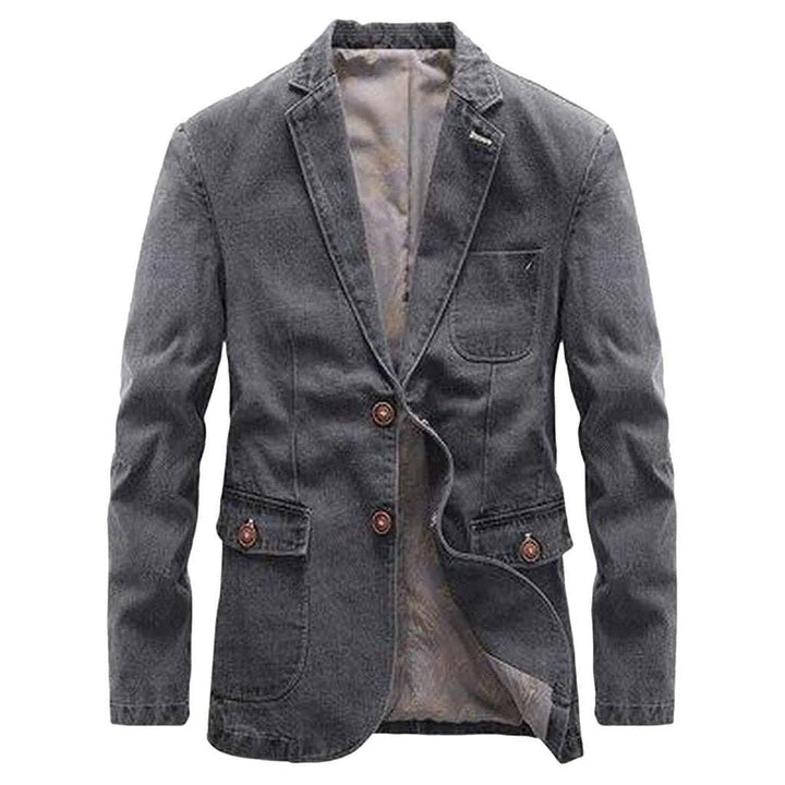 Retro slim men's jeans jacket