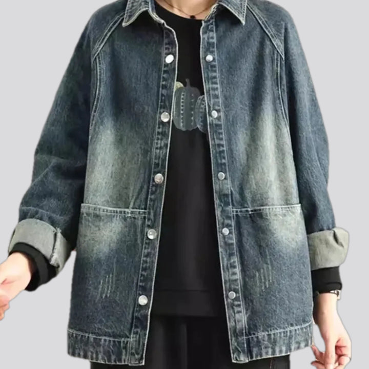 Retro Style Women's Jean Chore Jacket | Jeans4you.shop