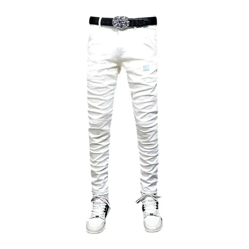 Skinny men's casual jeans