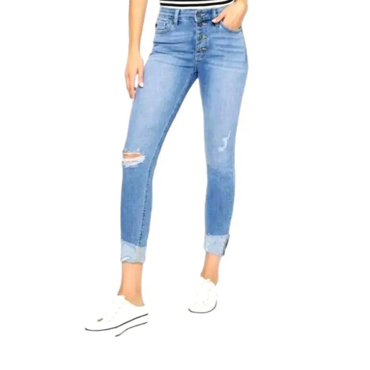 Skinny women's grunge jeans