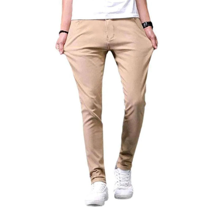 Slim men's denim pants