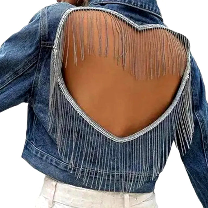 Slim women's jean jacket