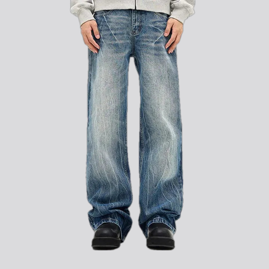 Stonewashed Faded 90s Style Men's Jeans | Jeans4you.shop