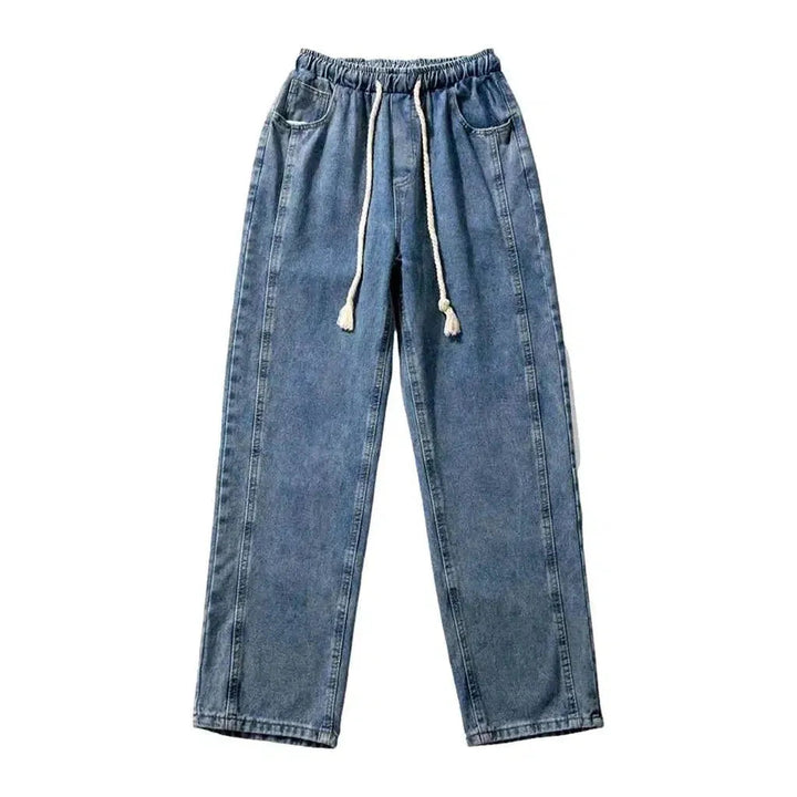 Stonewashed men's fashion jeans