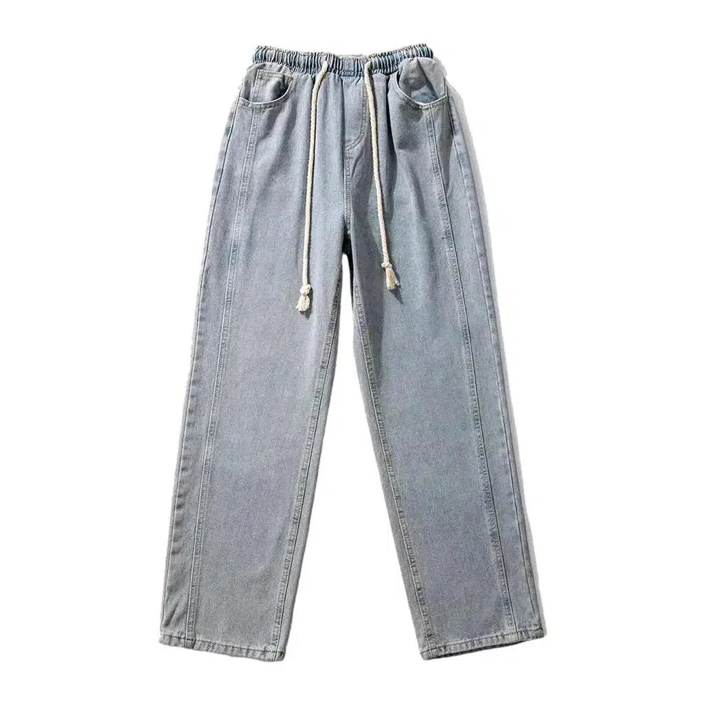 Stonewashed men's fashion jeans