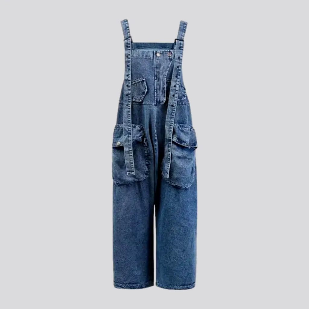 Stonewashed women's denim overall | Jeans4you.shop