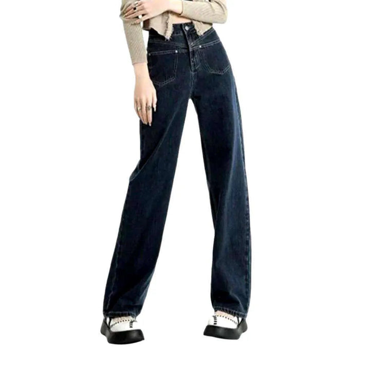 Straight-pocket jeans for women