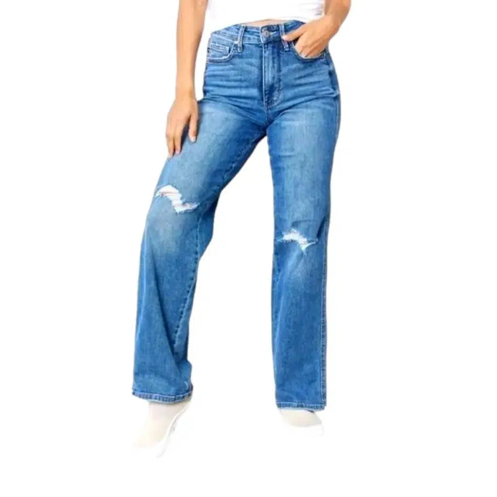 Straight women's grunge jeans