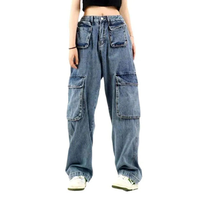 Street design baggy cargo jeans