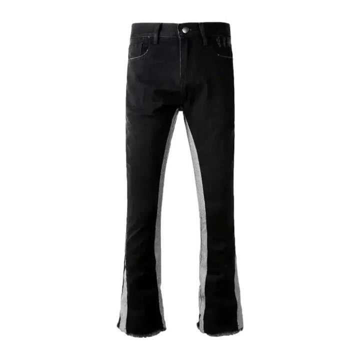 Street men's raw-hem jeans