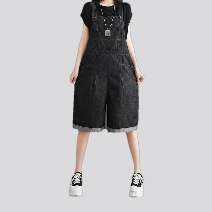 Street Style Baggy-fit Women's Denim Overall | Jeans4you.shop