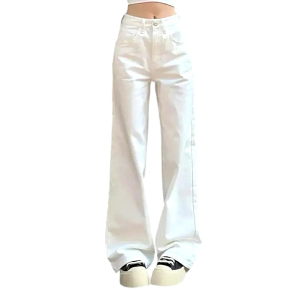 Street white jeans
 for ladies