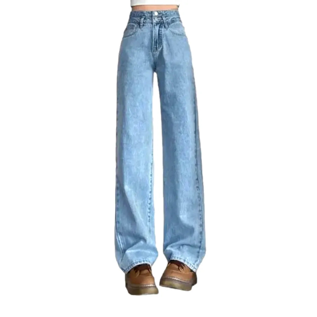 Street wide-leg jeans for women