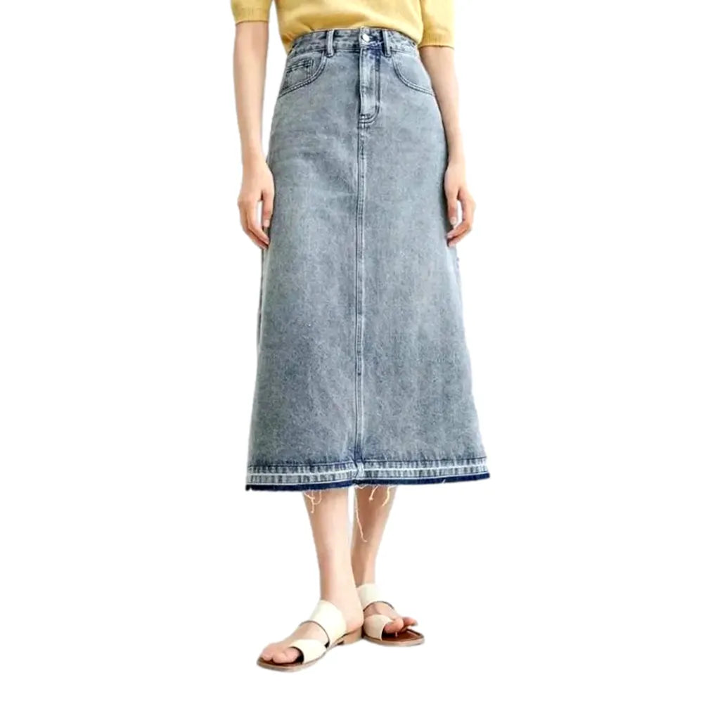 Street women's denim skirt