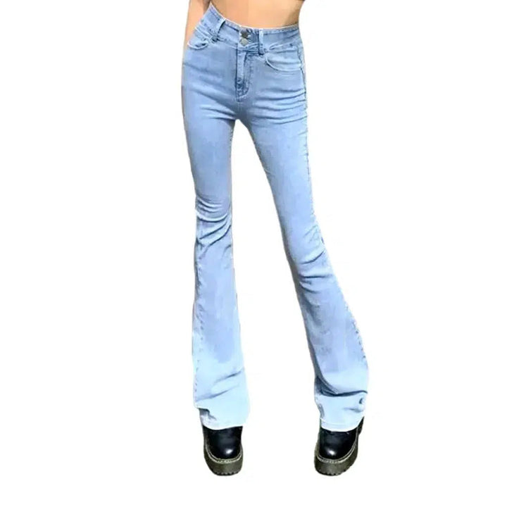 Street women's stonewashed jeans