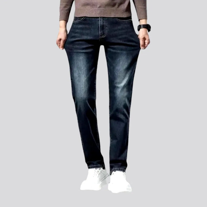 Stretchable Dark Fading Jeans for Men | Jeans4you.shop