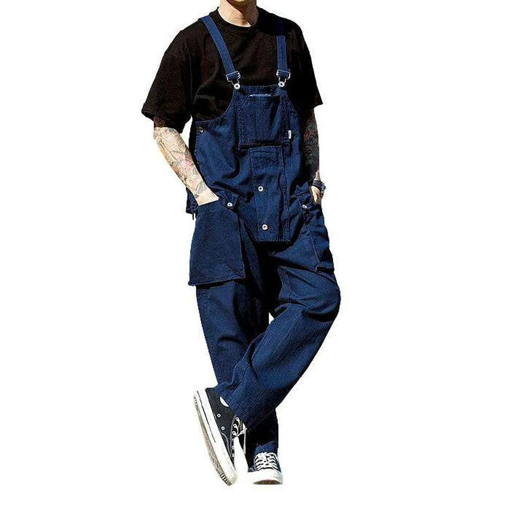 Stylish Jean Overall for Men - Dark Blue