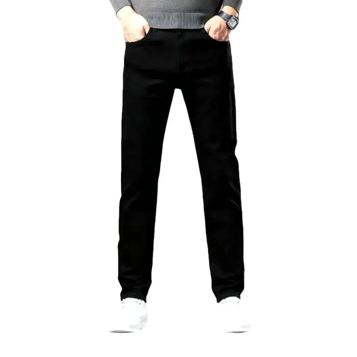 Tapered black. men's stretchy jeans