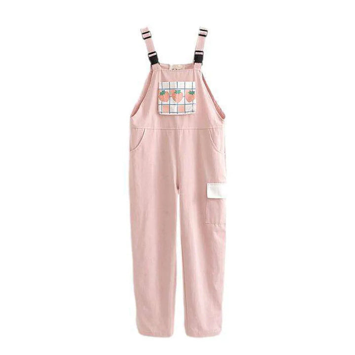 Trendy Women's Loose Fit Overall - Pink