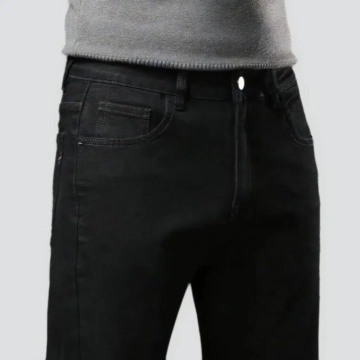 Tapered black. men's stretchy jeans