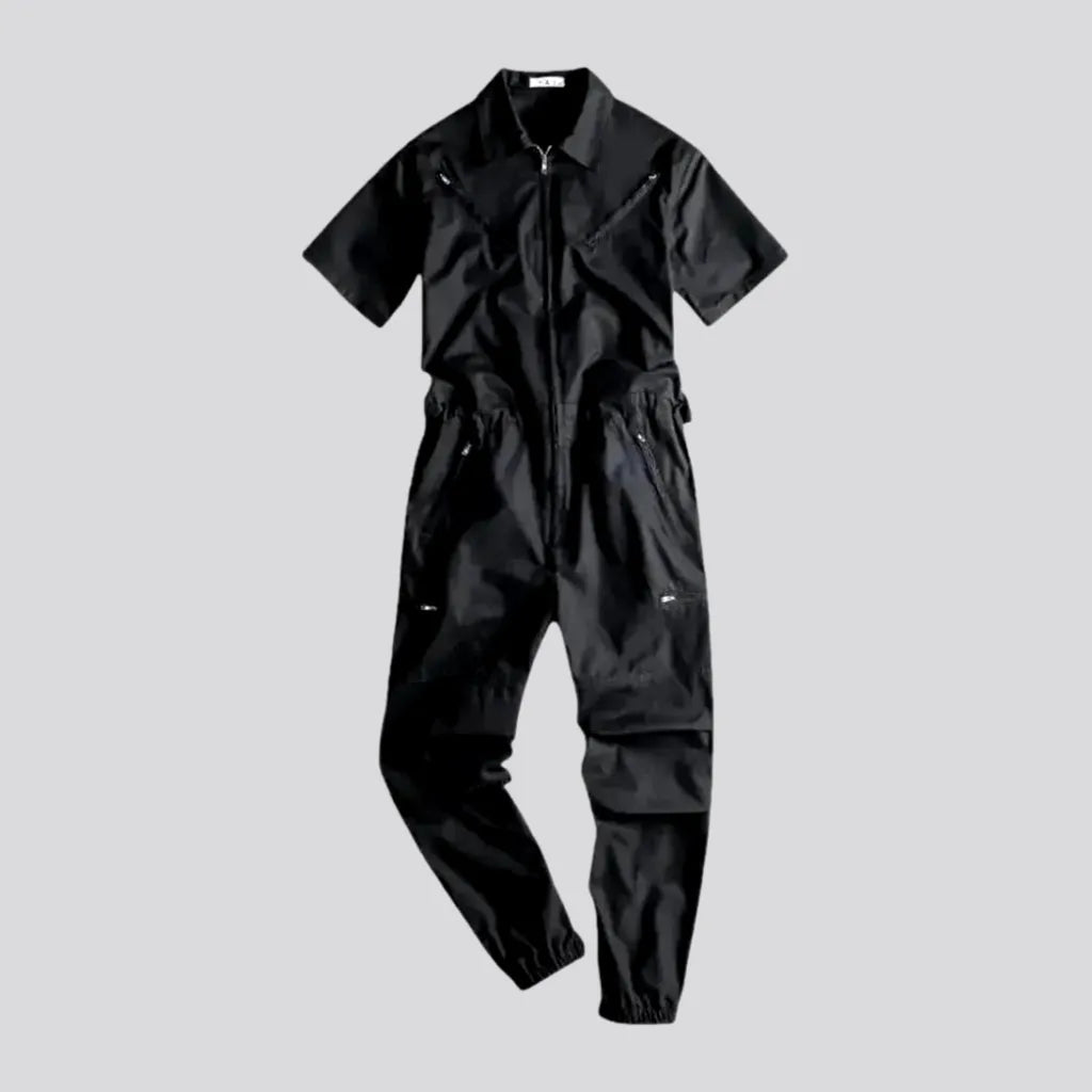 Versatile Detachable Worker Denim Jumpsuit for Men | Jeans4you.shop