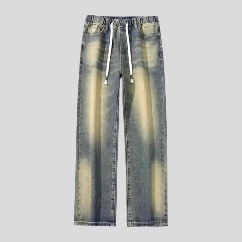 Vintage Boho Style Men's Denim Joggers | Jeans4you.shop