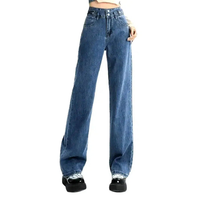 Vintage women's wide-leg jeans