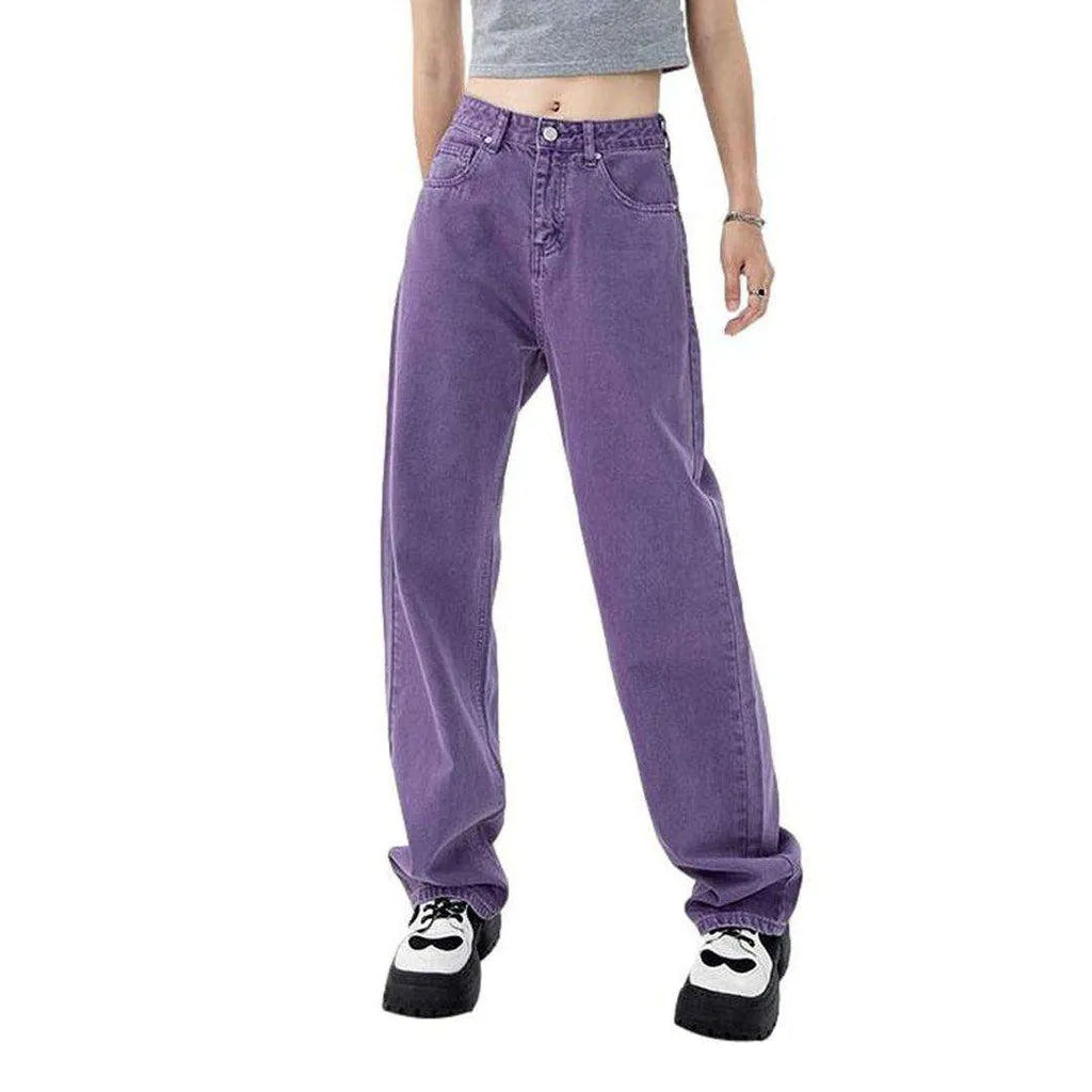 Violet women's baggy jeans