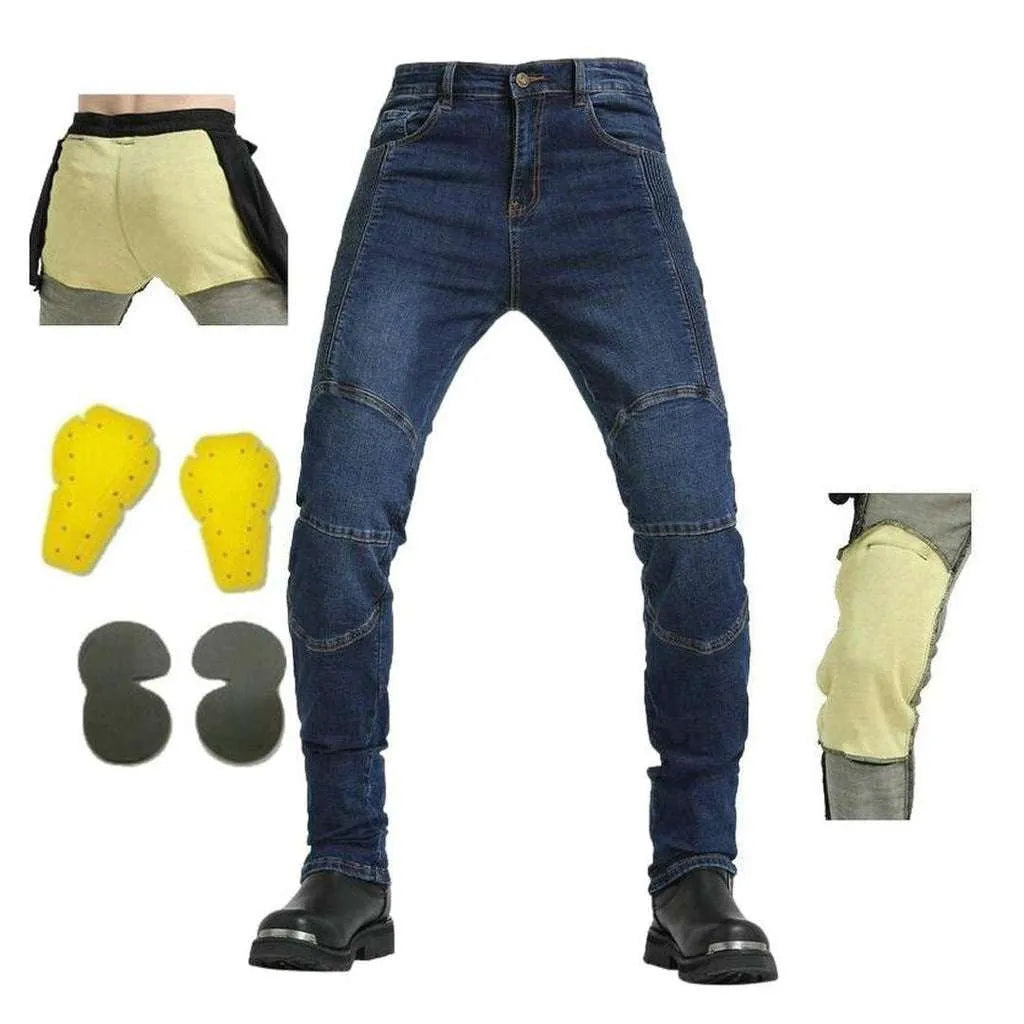 Wear resistant kevlar biker jeans
