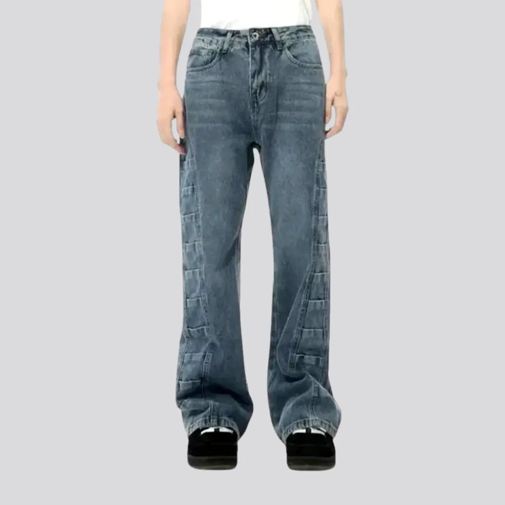 Whiskered Baggy-fit Street Men's Jeans | Jeans4you.shop