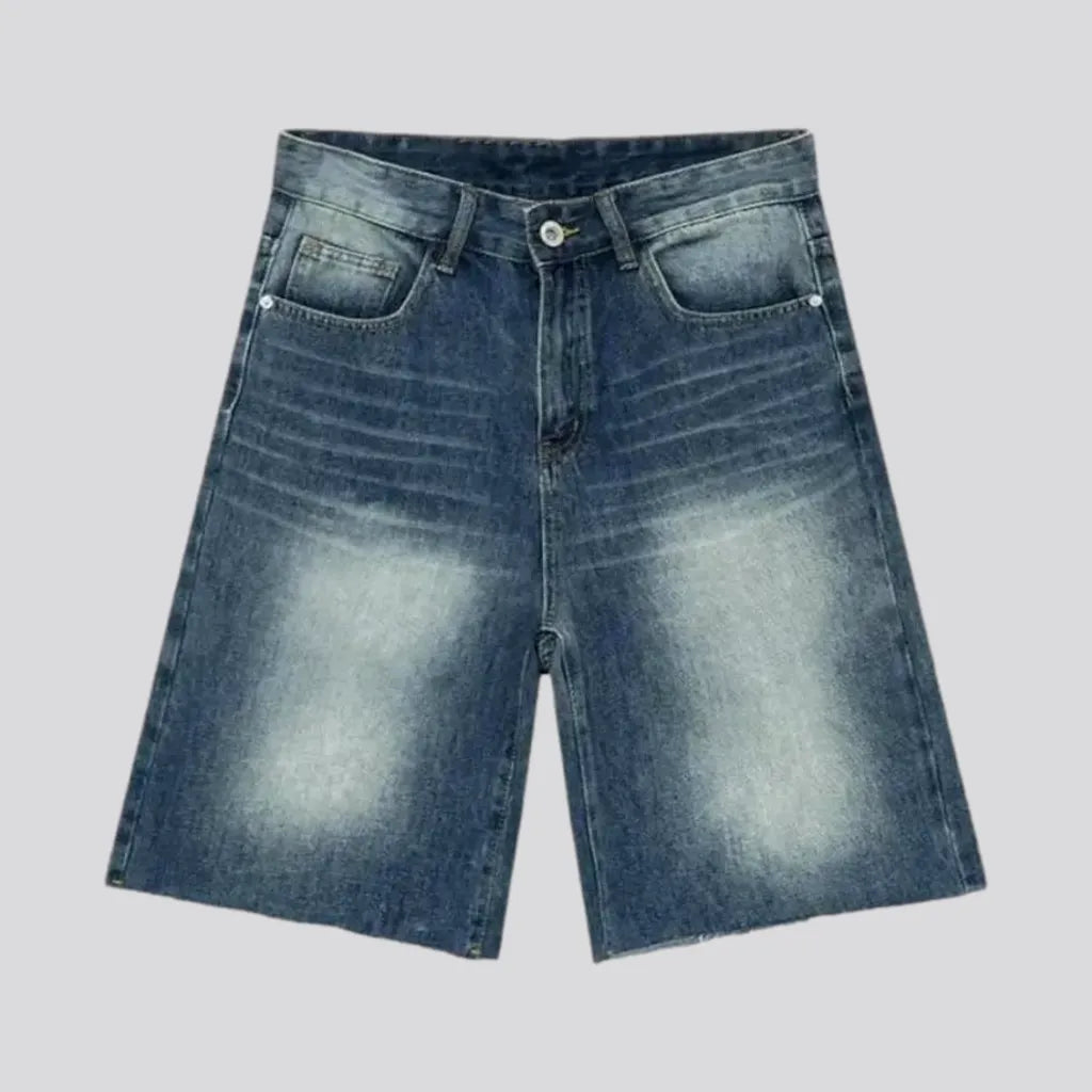 Whiskered Over Dyed Men's Denim Shorts | Jeans4you.shop