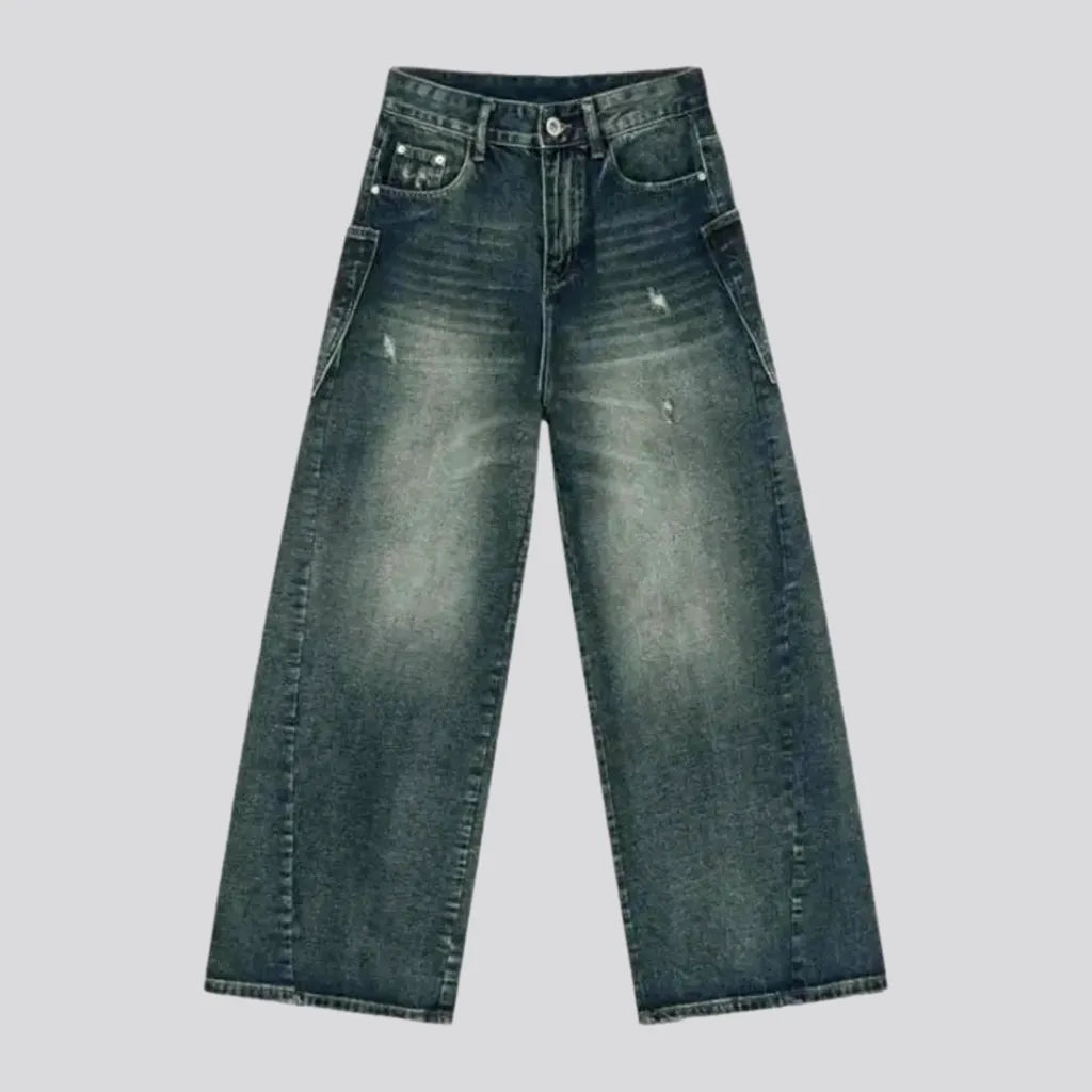 Whiskered Sanded Vintage Men's Jeans | Jeans4you.shop