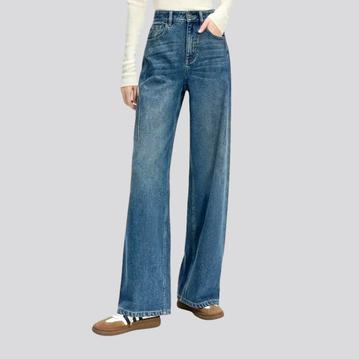 Wide Fit High Rise Light Women's Jeans | Jeans4you.shop